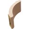 Ekena Millwork 5-inch W x 8-inch D x 8-inch H Lafayette Rough Cedar Woodgrain TimberThane Knee Brace, Primed BRCUR05X08X08LFTRCPR - alternate 4